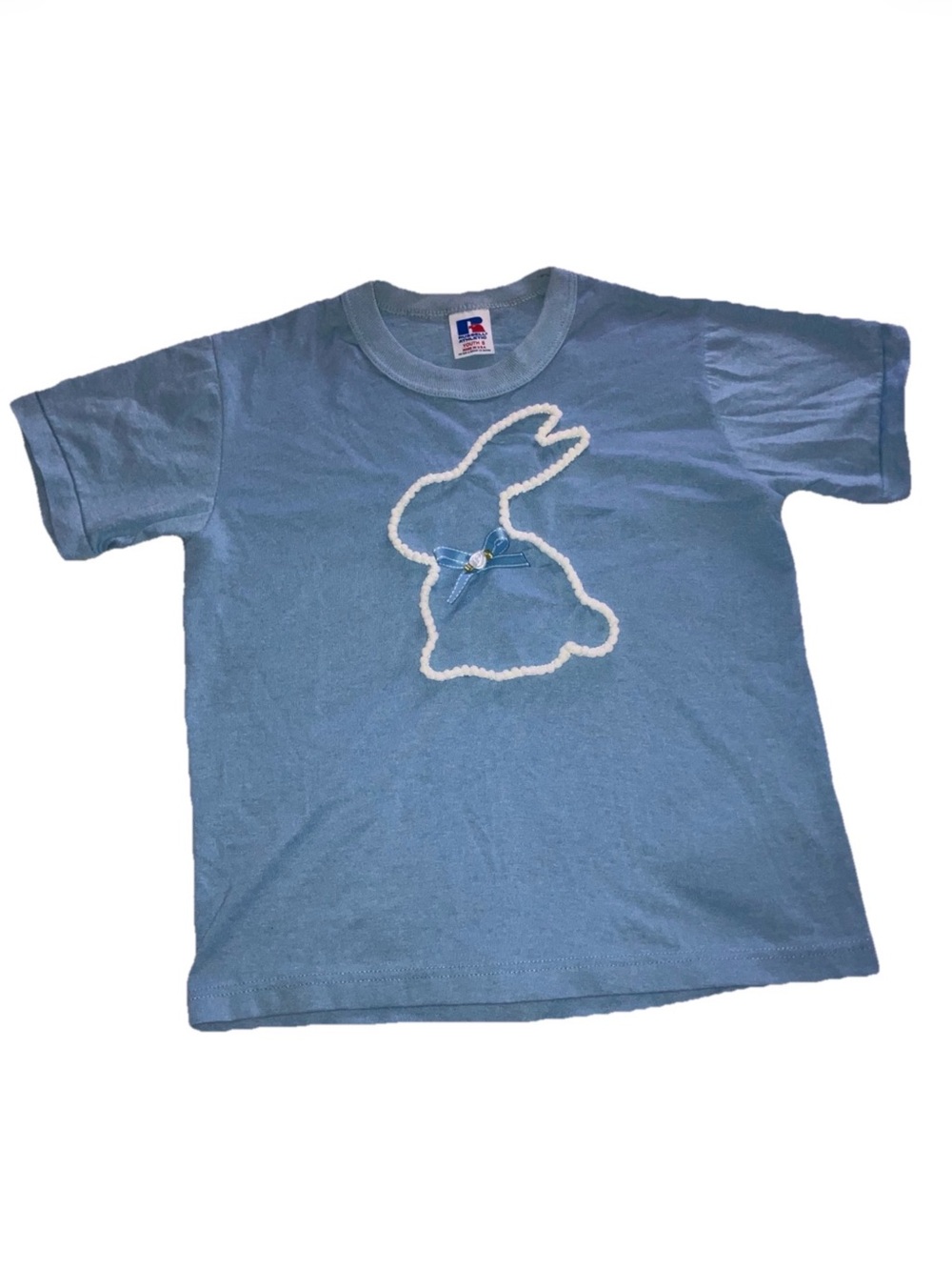 Coquette Blue Bunny Baby Tee 🐇🩵